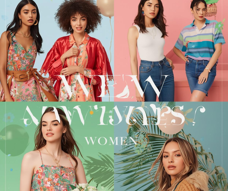 New arrivals for women showcasing modern and trendy fashion styles