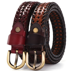 Leather Pin Buckle Handmade Pant Trendy Casual Belt