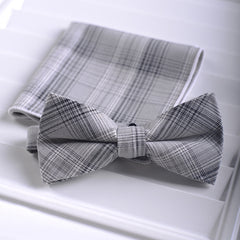Solid Color Matte Bow Tie Men's Dress Suit Square Scarf Combination