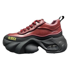 Leather Surface Trend Sports Leisure Platform Men's Shoes