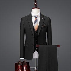 Slim Fit British Style Business Casual Suit Formal Attire