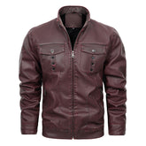 Men's Leather Jacket Spring And Autumn