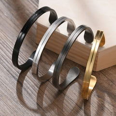 Men’s Fashion Trendy Titanium Steel Bracelet – Modern Durable Jewelry