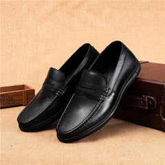 Men's Formal Leather Dress Shoes – Soft Sole Flat Heel Business Style