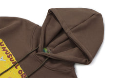 Cartoon Oil Painting Landscape Printed Pullover Sweatshirt Men