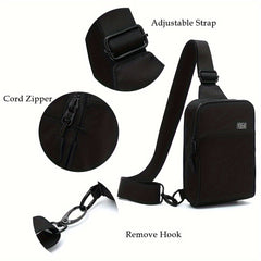 Small Crossbody Bags For Men Mini Sling Bag Fanny Crossbody Purse Chest Bag For Travelling Hiking