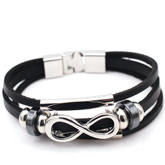 Men’s Retro Cowhide Leather Bracelet – Casual Vintage Fashion Accessory