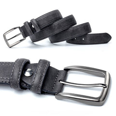 Men's Vintage Belt For Casual Jeans Luxury Split Leather Belt