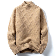 Men's Half Turtleneck Loose Knit Sweater