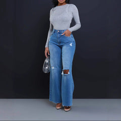Relaxed Fit High Waist Jeans