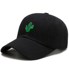 Cactus Embroidery Cartoon Pattern Baseball Cap for Men – Casual Fun Streetwear Hat