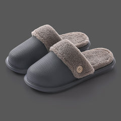 Men’s Waterproof EVA Cotton Slippers – Warm, Thick, and Non-Slip