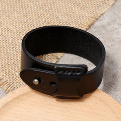 Men’s Irregular Cow Leather Bracelet – Vintage & Rugged Fashion Accessory