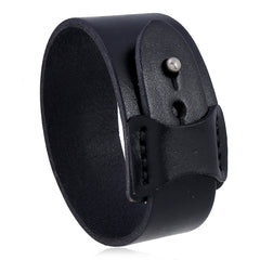Men’s Irregular Cow Leather Bracelet – Vintage & Rugged Fashion Accessory