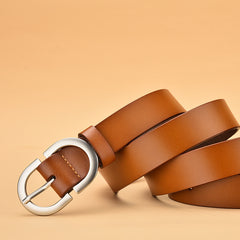 All-Match Belt pure Cowhide Korean Style Simple Pin Buckle Belt