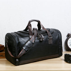 Genuine Leather Large Capacity Travel Bag Men's Business Travel Duffel Bag