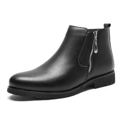 Men's Cotton Leather Formal Boots