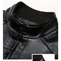 Middle-Aged And Elderly Men's Leather Jacket