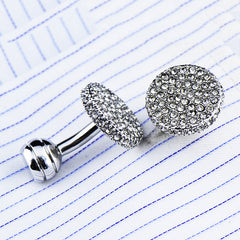 Men's Formal Cufflinks Crystal Full Rhinestone