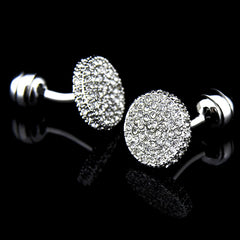 Men's Formal Cufflinks Crystal Full Rhinestone