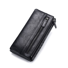 New Trendy Men's Long Wallet Zipper Wallet