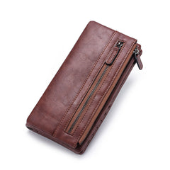 New Trendy Men's Long Wallet Zipper Wallet