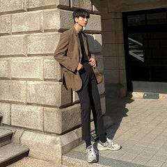 Men's Plaid Casual Blazer