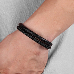 Men’s Two-Tone Magnetic Buckle Bracelet