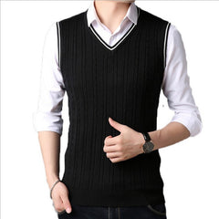 New Men's Vest Fashion Casual Sweater
