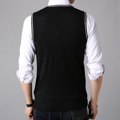 New Men's Vest Fashion Casual Sweater