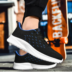 Men’s Breathable Fly Woven Sneakers – Ultralight Casual Running Shoes