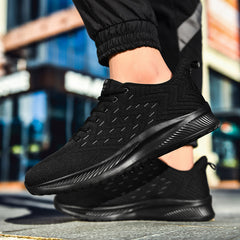 Men’s Breathable Fly Woven Sneakers – Ultralight Casual Running Shoes