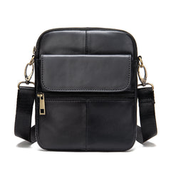 Men's Genuine Leather Waist Bag Shoulder Bag For Casual Use