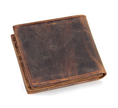 Men's Luxury Horse Short Leather Wallet
