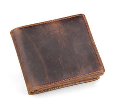 Men's Luxury Horse Short Leather Wallet