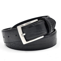 Men's Fashion Waist Belt Faux Pattern With Split Leather