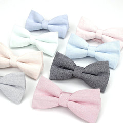 Monochrome Twill Cotton Bow Tie For Men
