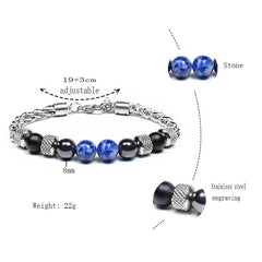 Men’s New Design Stainless Steel Bracelet – Modern Masculine Fashion Jewelry