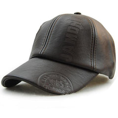 Vintage Classic Leather Hat – Timeless Men’s Retro Style Cap