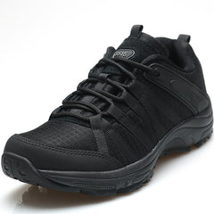 Lightweight Breathable Black Canvas Mesh Sports Shoes For Men