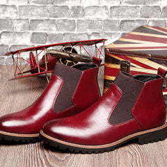 High-Top Round Head Casual Boots