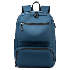 Men's Waterproof Business USB Charging Backpack Large 15.6 Inch Laptop Bag