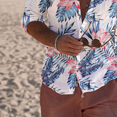 Men's Printed Shirt Beach Style Long Sleeve