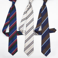 Business Formal Wear Classic Contrast Color Twill Tie For Men