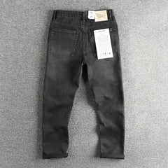 Fashion American Washed Black Gray Jeans Men