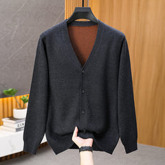 Men’s Versatile V-Neck Casual Sweater