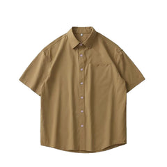 American-style Heavy Quality Shirt Men's Short Sleeve