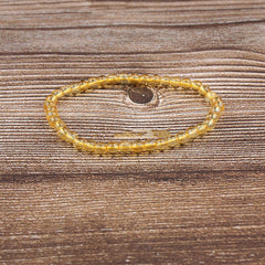 Men’s Citrine Beaded Bracelet – Natural Stone Wealth & Energy Jewelry