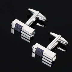 Starry Sky Stone Business Dress Cufflinks Elegant For Men