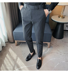 Slim Fit Quality Spring And Autumn Trousers Business Straight Pants